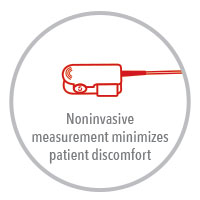 Masimo - Pronto Noninvasive  measurement minimizes patient discomfort
